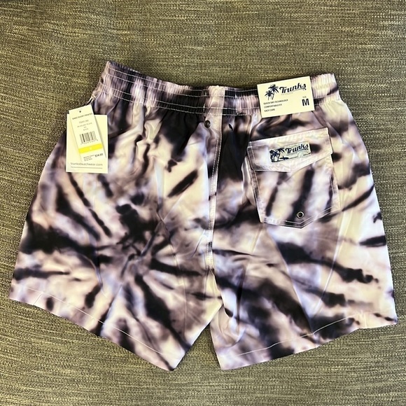 Trunks Surf & Swim Ink Splash Tie Dye Printed Swim Shorts - Picture 2 of 3